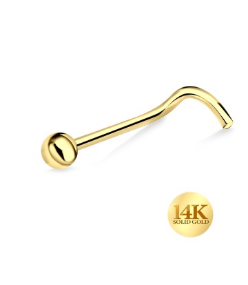 14K Gold 1.3 mm. Ball Nose Stud 14KY-NSKB-60